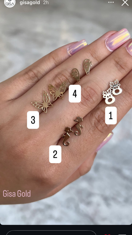 گوشواره پروانه (شماره 3)